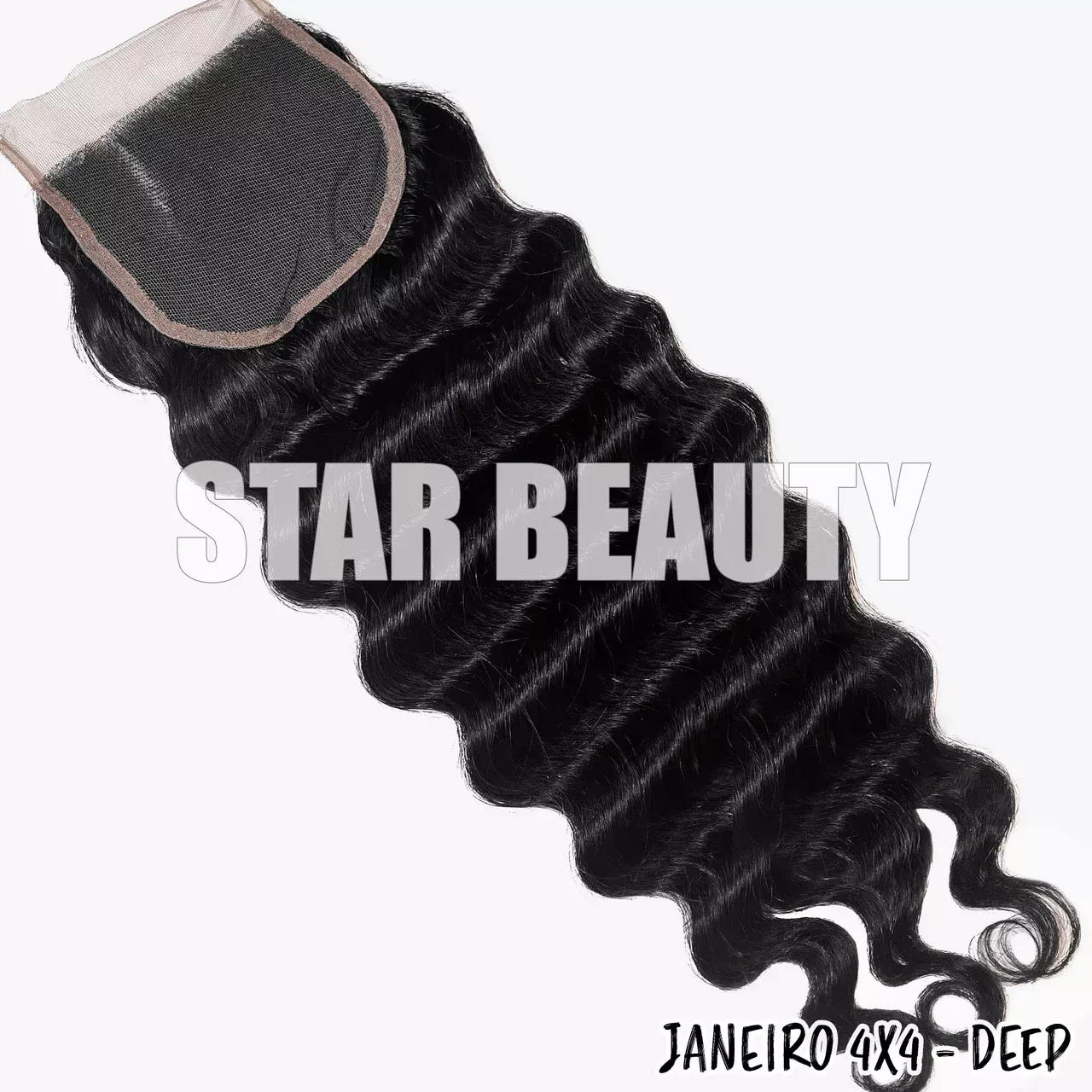9A Janeiro Brazilian 100% Virgin Hair 4X4 Closure – Deep Wave