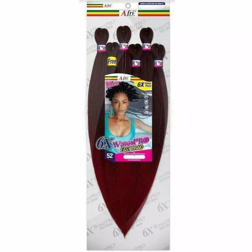 Afri-Naptural: 6X Water pro Easy Braid 52″ (BRD602)