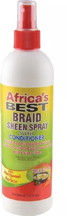 Africa’s Best Braid Sheen Spray with Conditioner – 12oz