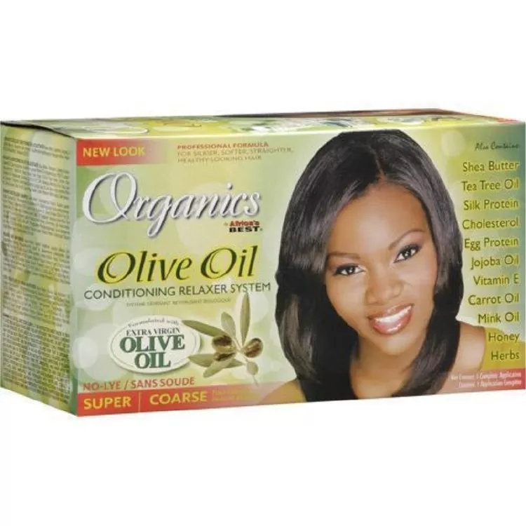 Africa’s Best Organics Olive Oil Relaxer System – 2 App Kit – Super