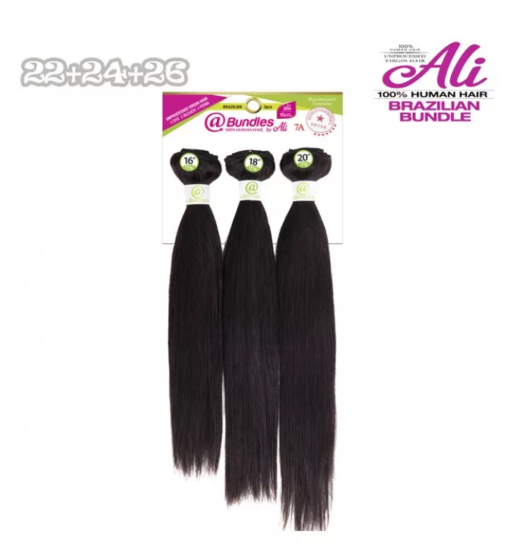 Ali @ 7A Brazilian Bundle 3pcs – Straight 22+24+26