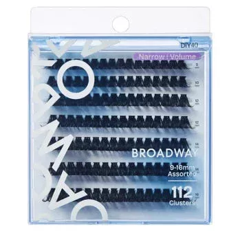 Broadway Narrow Volume Lashes – DIY Customizable Extensions (70–140 pcs) – DIY40