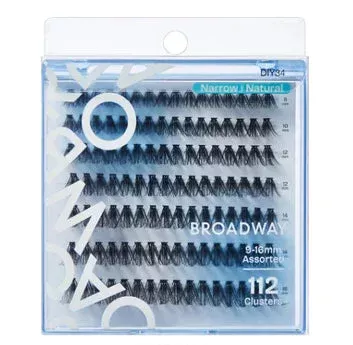 Broadway Wide Narrow Lashes – DIY Customizable Extensions (70–140 pcs) – DIY34