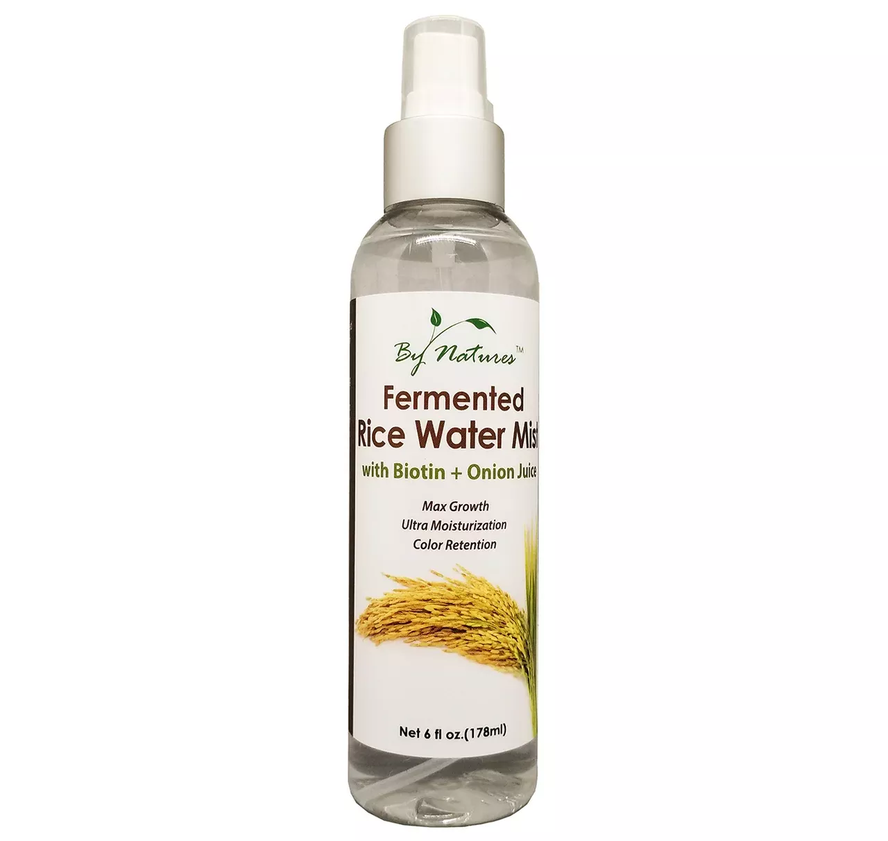 By Natures Fermented Rice Water Mist with Biotin & Onion Juice (6 oz)