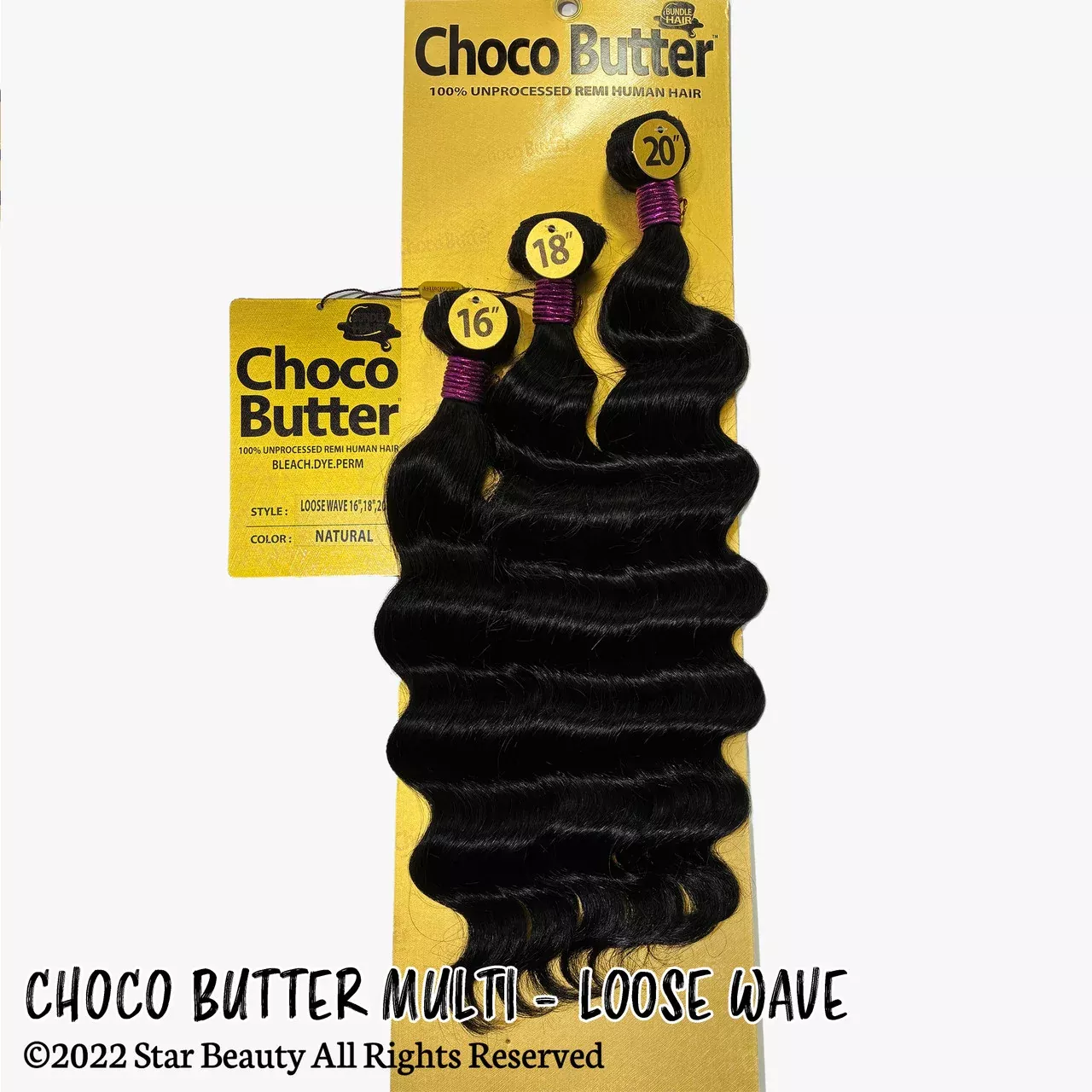 Choco Butter 100% Virgin Human Hair Multi Pack – Loose Wave