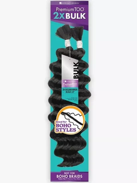 [MULTI PACK DEAL] Sensationnel Premium Too Human Blend Braid 2X OCEAN WAVE Bulk 22