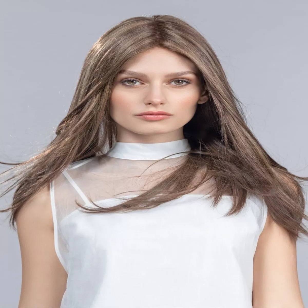 Sale – Ellen Wille Toppers – Impact – Human Hair – Color: Dark Chocolate Mix