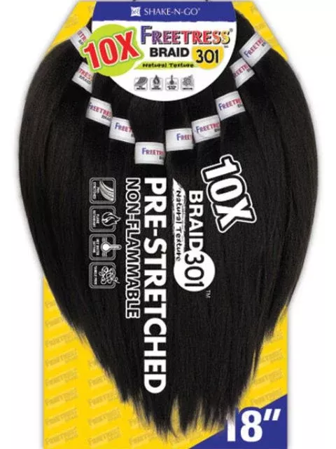 Shake N Go FreeTress Pre-Stretched 10X BRAID 301 18
