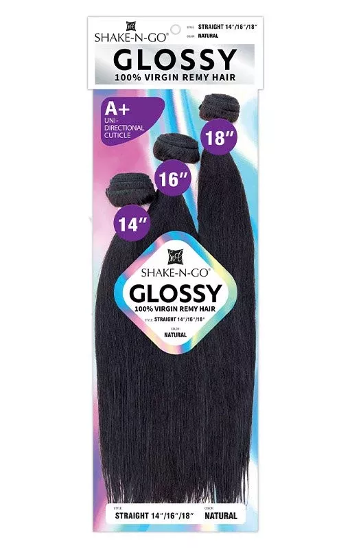 SHAKE N GO Glossy 100% Virgin Remy Hair Multi Pack – Straight