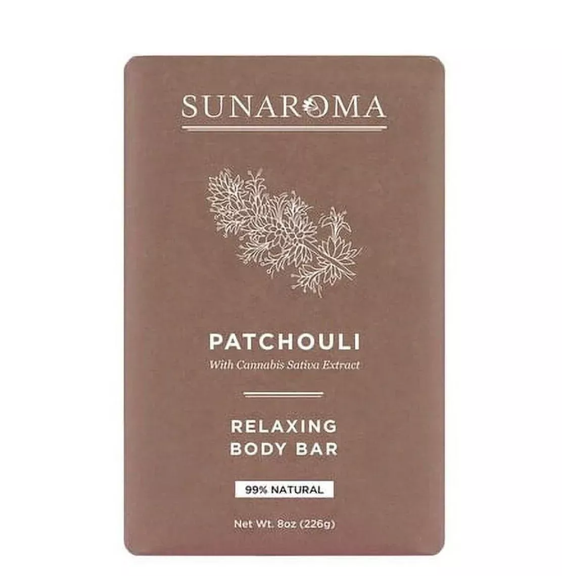 SUNAROMA Patchouli Relaxing Body Bar (8 oz)